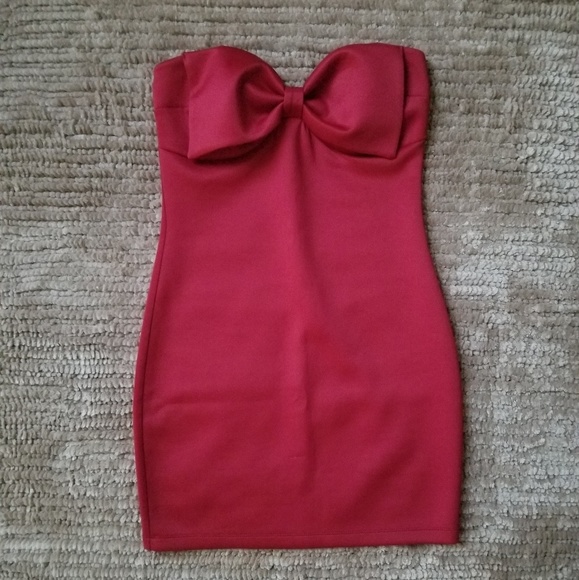 🍒 Red Tube Dress - Picture 2 of 2